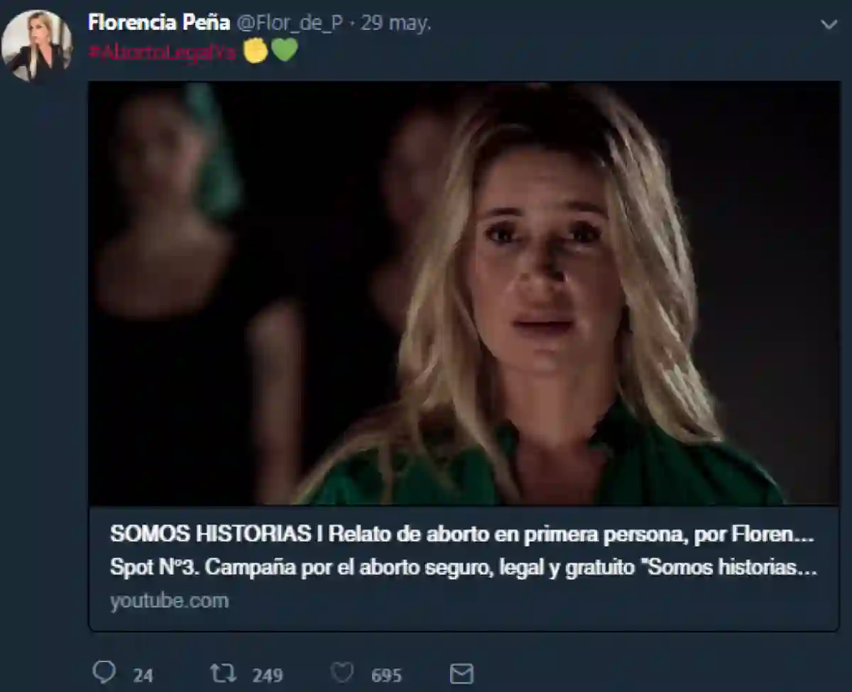 Mirá el impactante video de Flor Peña sobre el aborto y la violación -  Espectáculos - FM Capital, Noticias en Salta, Argentina